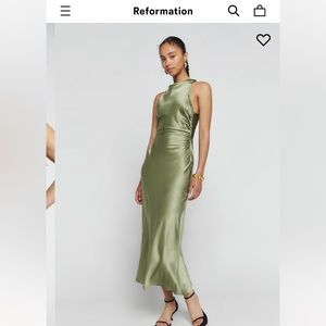 Reformation Cassette Silk Dress